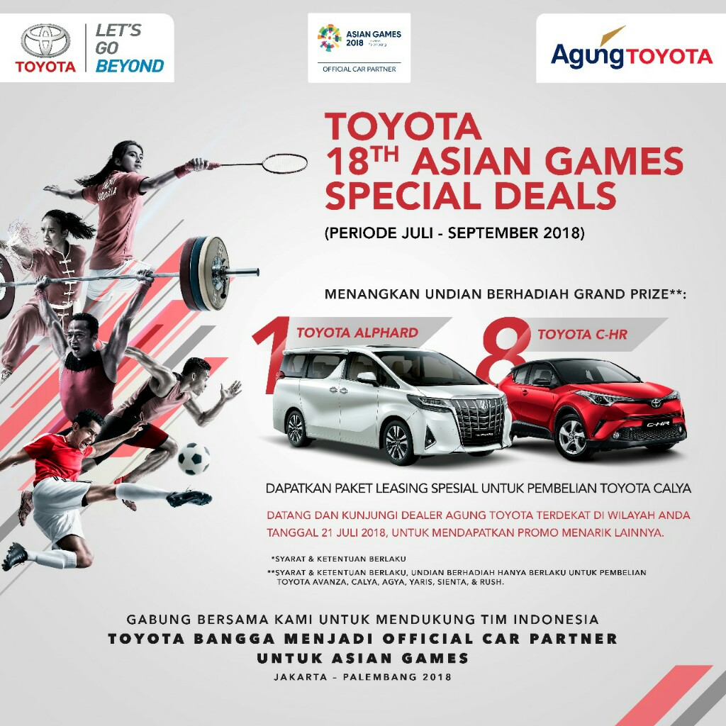 WOW, Beli Mobil Toyota Berhadiah Alphard dan 8 CH-R