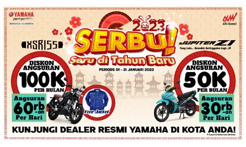 Jangan Ketinggalan, Ada Promo Awal Tahun Yamaha dari Alfa Scorpii