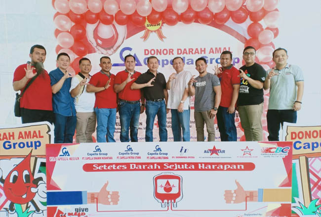 Targetkan 200 Kantong, Ratusan Karyawan dan Masyarakat Antusias di Donor Darah Amal Capella Group
