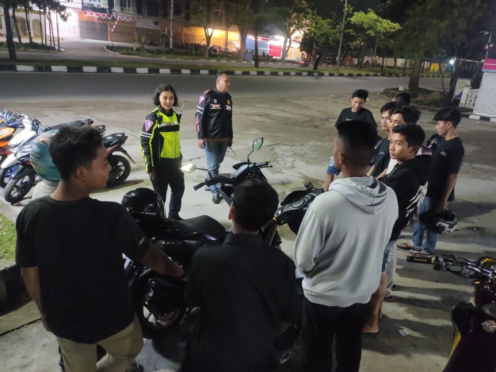 Remaja Di Pekanbaru Nekat Balap Liar 30 Motor Diamankan Polisi