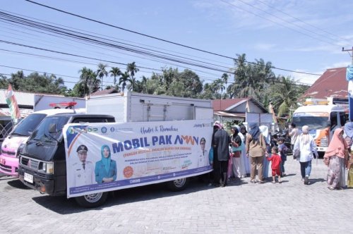 Pemko Pekanbaru gelar Sembako murah lewat mobil Pak Aman (foto/int)