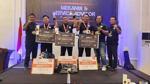 PT CDN mengadakan Technical Skill Contest 2025 Regional Riau untuk mekanik dan service advisor AHASS. (Foto: Istimewa)