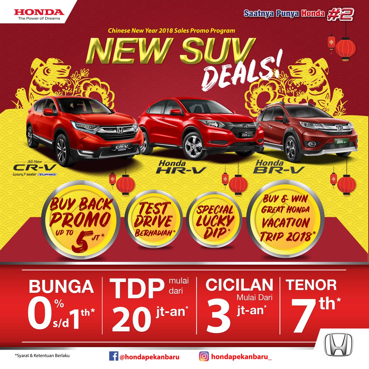 Mau Dapatkan Promo Imlek? Buruan ke Showroom Event Honda Soeta Hari Ini