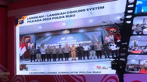 Langkah cooling system Polda Riau.(foto: m alvi/halloriau.com)