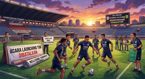 PSPS Pekanbaru fokus hadapi PSIS.(ilustrasi/AI/halloriau.com)