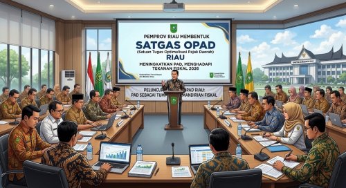Pemprov Riau bentuk SATGAS OPAD.(ilustrasi/AI/halloriau.com)