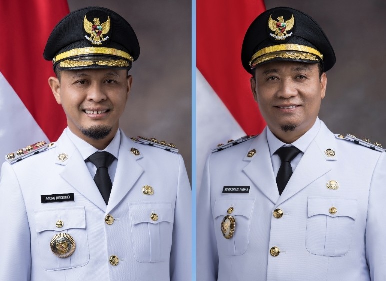 Walikota dan Wawako Pekanbaru, Agung Nugroho dan Markarius dilantik hari ini di Jakarta (foto/ist)