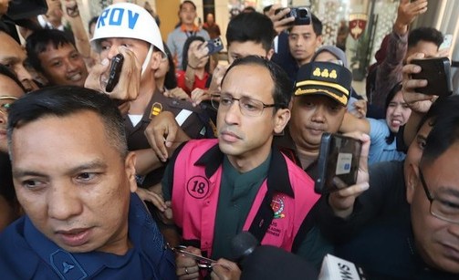 Nadiem Makarim masih membela diri dan tidak terima jadi tersangka kasus korupsi (foto/detik)