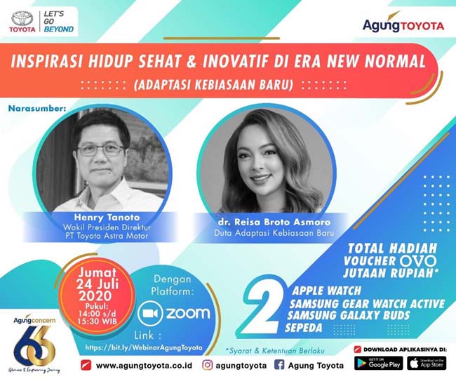 Sapa Pelanggannya Melalui Aktifitas Digital, Agung Toyota Adakan Webinar