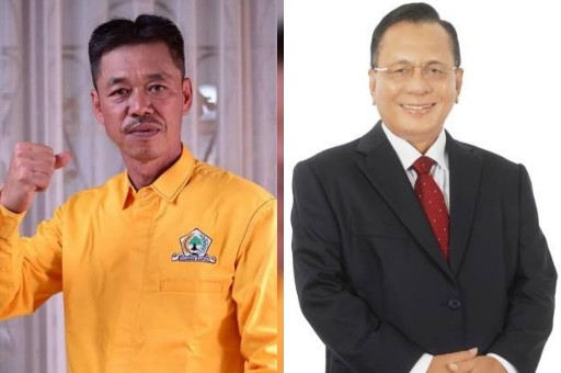 Afrizal Sintong (kiri) dan Bistamam (kanan) sama-sama mendapat rekomendasi dari DPP Golkar untuk maju di Pilbup Rohil (foto:ist) 