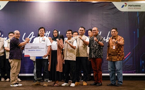 Kelompok Inkubasi Bisnis Lestari (Kubisa) menjadi Juara I pada Kegiatan Riau’s Youth Leader Club PHR 2023 (foto/ist)