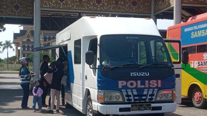 Lokasi mobil SIM Keliling di Purna MTQ Pekanbaru (foto/tribunpku)