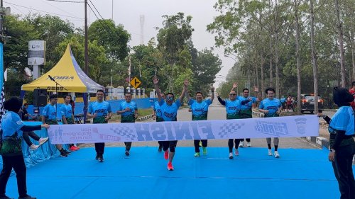 Fun Run Bhayangkara Pelalawan 2026.(foto: andi/halloriau.com)