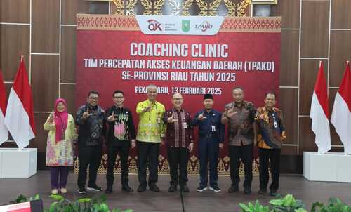 OJK Riau dan TPAKD Riau menggelar Coaching Clinic TPAKD Tahun 2025. (Foto: Istimewa)