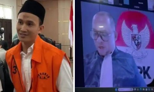 Sidang Marjani berlangsung online, JPU KPK tanggapi eksepsi eks ajudan Abdul Wahid (foto/ist)
