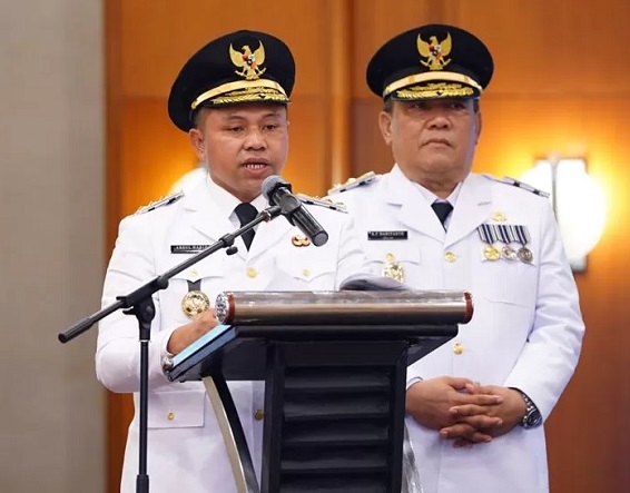 Gubernur Riau Abdul Wahid dan Wakil Gubernur SF Hariyanto.