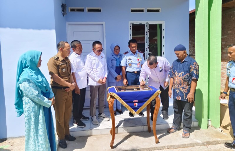 Peresmian RLH di Jalan Budidaya Kecamatan Tuah Madani Kota Pekanbaru (foto/Yuni)