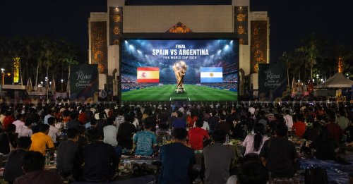 Pemprov Riau gelar nobar final Piala Dunia 2026 di halaman Kantor Gubernur Riau Minggu malam.(ilustrasi/int)