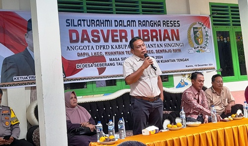 Anggota DPRD Kuansing, Dasver Librian.(foto: ultra/halloriau.com)