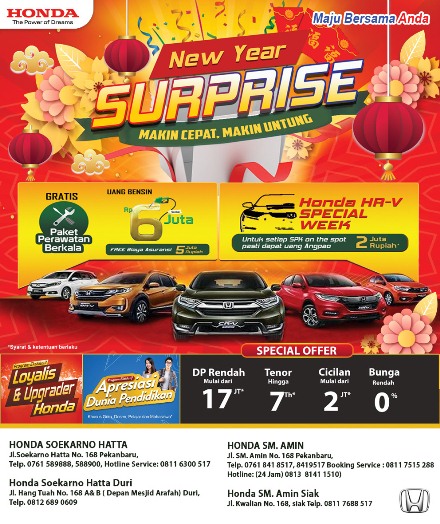 New Year Surprise HSH, Diskon Besar-besaran, DP Rendah dan Cicilan Ringan