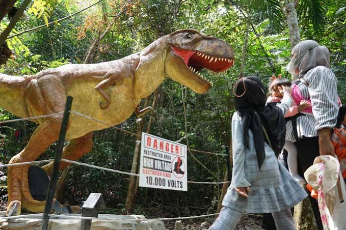 Taman Dinosaurus Asia Heritage Pekanbaru.(foto: int)