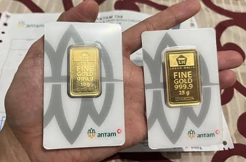 Ilustrasi harga emas Antam di Pekanbaru hari ini (foto/int)