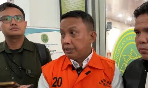 Dani M Nursalam dituntut 4 tahun penjara dan denda Rp200 juta (foto/tribunpku)