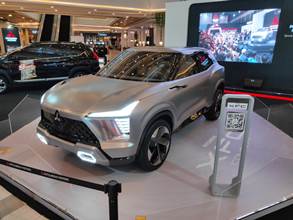 Mitsubishi XFC Concept di Mall Living World Pekanbaru (foto/ist)