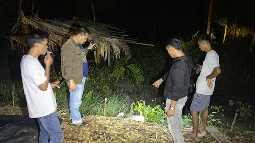 Lokasi bocah diterkam buaya di Tanah Merah Inhil.(foto: yendra/halloriau.com)