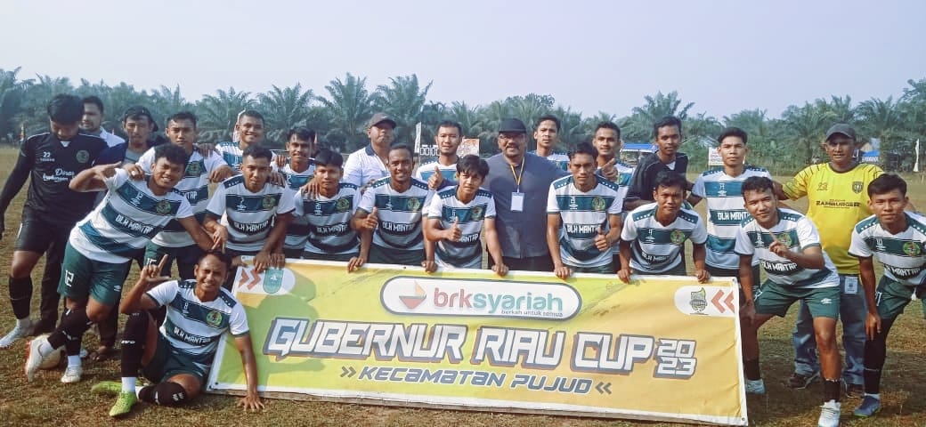 Tim DLH Mantap FC Rohil melaju ke semifinal Piala Gubernur Riau 2023.(foto: afrizal/halloriau.com)