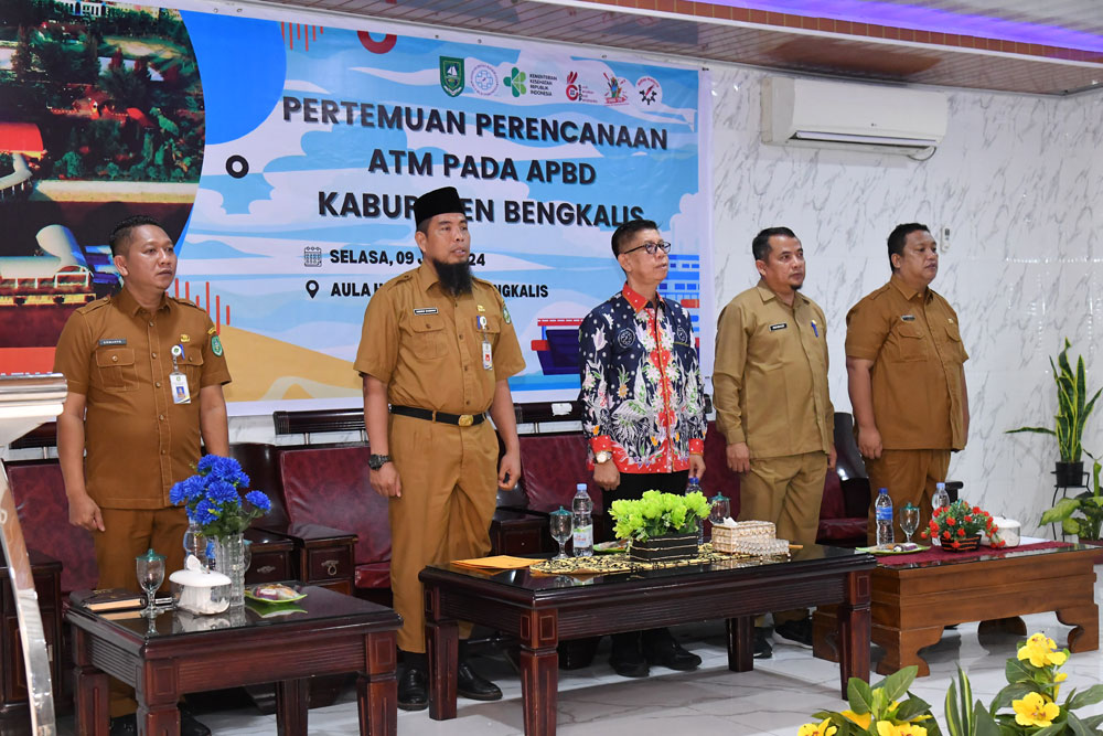 Pemkab Bengkalis menggelar rapat program penanggulangan penyakit aids, tuberkulosis, dan malaria (foto/Zulkarnain)