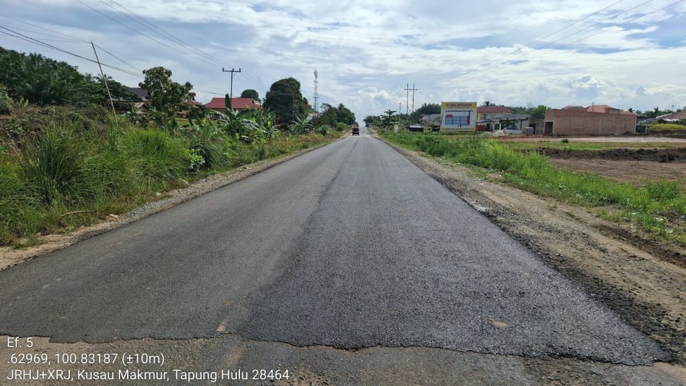 Gubernur Riau, Abdul Wahid tepati janji, jalan rusak di Tapung sudah mulus (foto/MCR)
