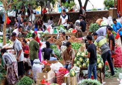ilustrasi pasar kaget.
