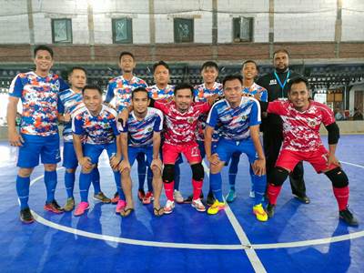 Tim Futsal PWI Riau di Porwanas XIII 2022 Malang.(foto: rahmat/halloriau.com)