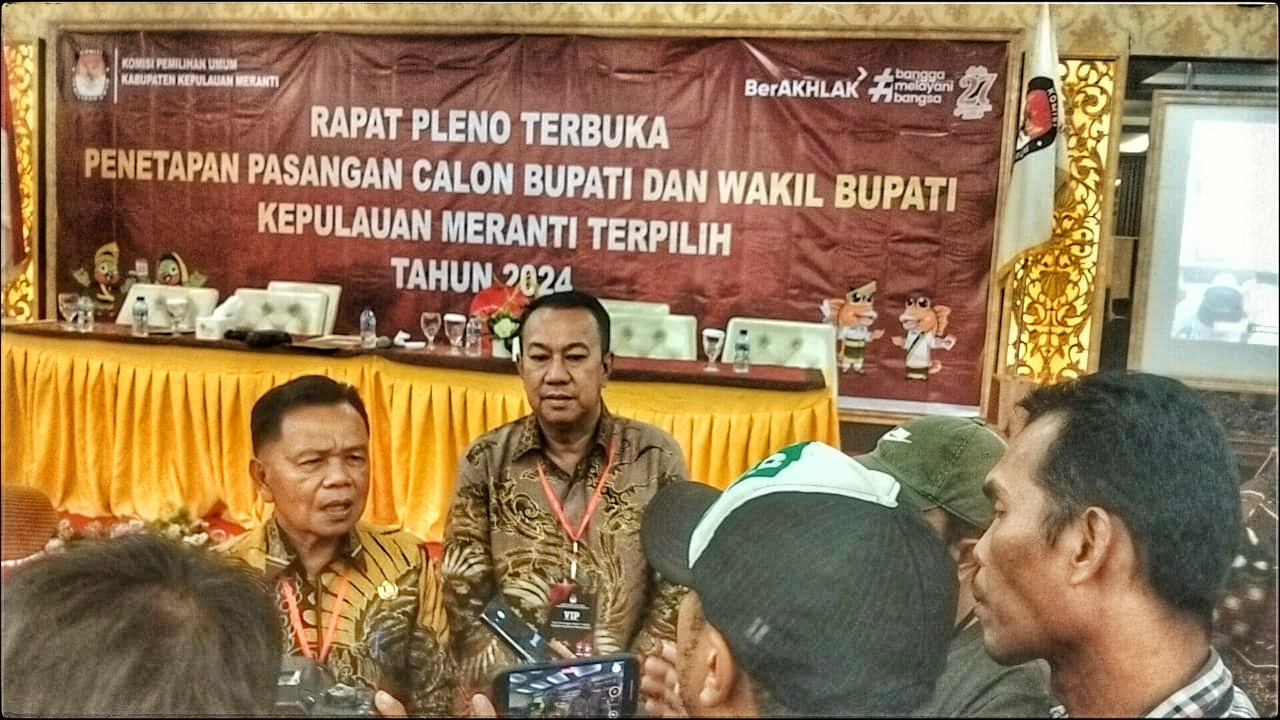 Asmar dan Muzamil, sebagai Bupati dan Wakil Bupati Kepulauan Meranti terpilih periode 2025-2030. 
