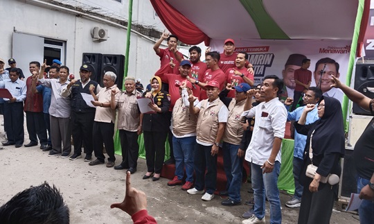 Deklarasi terbuka relawan pendukung Zukri-Husni Thamrin (foto/Andy)