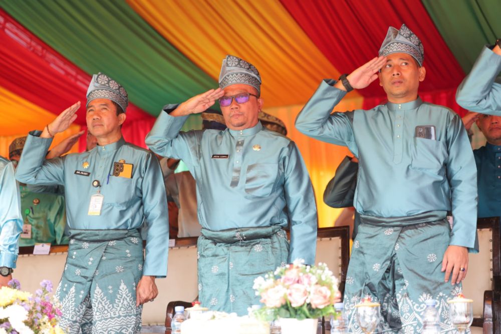 Apel memperingati HUT ke-25 Kabupaten Siak berlangsung penuh khidmat (foto/int)