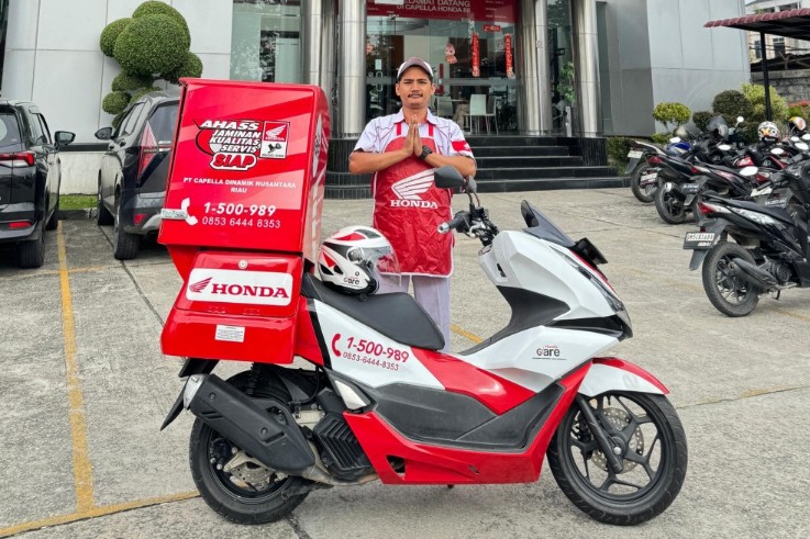 Adanya Honda Care dan aplikasi My Capella beri kenyamanan berkendara pengguna sepeda motor di Riau (foto/ist)