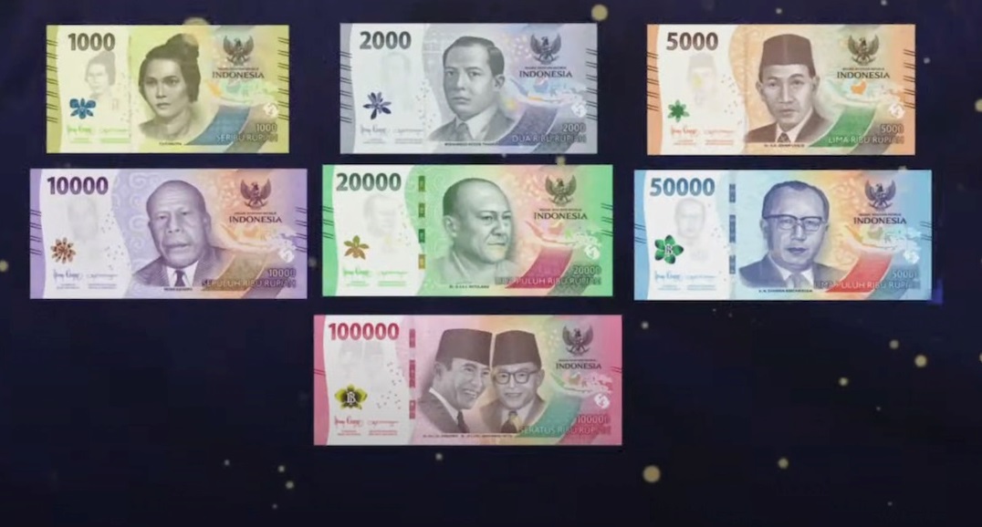 Uang Rupiah Kertas Baru TE 2022.(foto: int)
