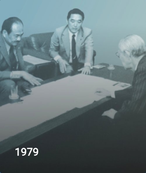 Thayeb Mohammad Gobel dan Konosuke Matsushita saat pendirian Yayasan Pendidikan Matsushita Gobel di tahun 1979 (foto/dok-gobel.co.id)