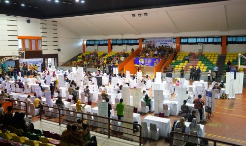 Disdik Riau gandeng Disnakertrans dan industri gelar Job Fair 2026 untuk lulusan SMK.(foto: mcr)