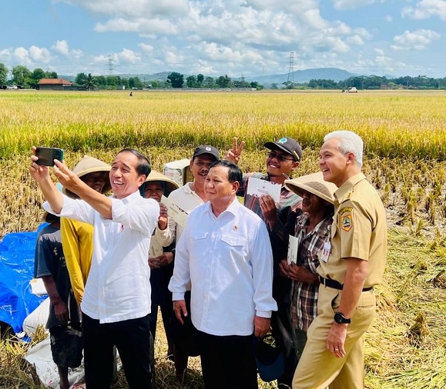 Foto: Jokowi, Prabowo dan Ganjar 