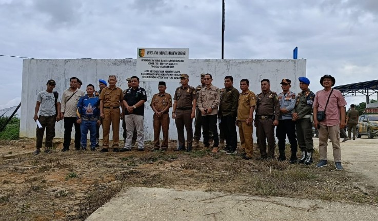 RAM sawit UMA di Desa Setiang ditutup sementara Pemkab Kuansing (foto/ultra)