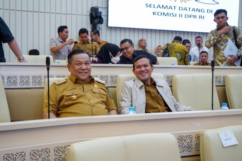 Plt Gubri SF Hariyanto minta arahan Komisi II DPR RI terkait persoalan lahan (foto/int)