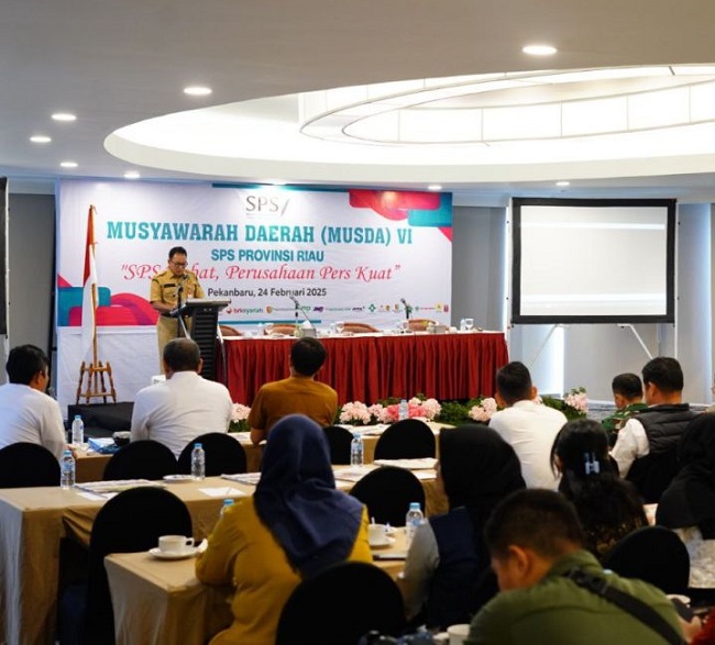 SPS Riau menggelar workshop dan Musda VI dengan tema "SPS Hebat, Perusahaan Pers Kuat" di Hotel Pangeran Pekanbaru..