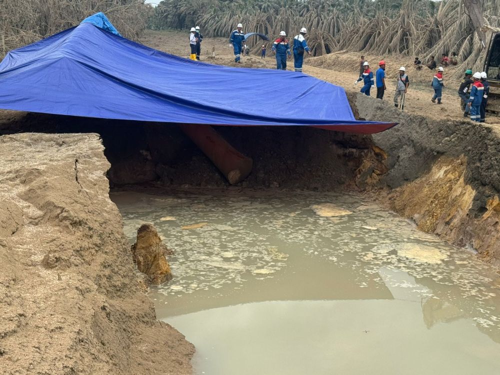 Lima rumah warga Desa Tani Makmur rusak akibat terdampak ledakan pipa gas PT TGI (foto/int)