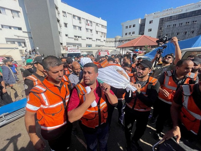 Suasana Al Shifa di Gaza, Palestina. (REUTERS/STRINGER)