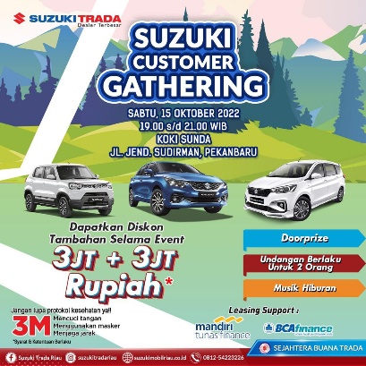 Suzuki Custumer Gathering di Pekanbaru (foto/ist)