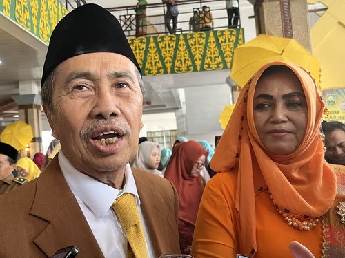Mantan Gubernur Riau, Syamsuar. (Foto: Sri Wahyuni)