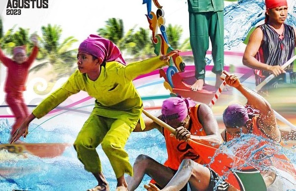 Festival pacu jalur di Kuantan Singingi. (Foto: Dok Dispar Riau)